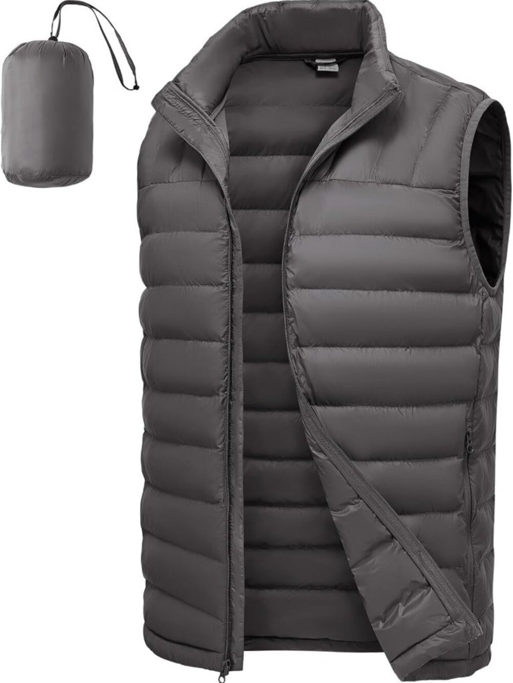 Lightweight Packable Puffer Vest for Men | Water-Resistant Outdoor Jacket